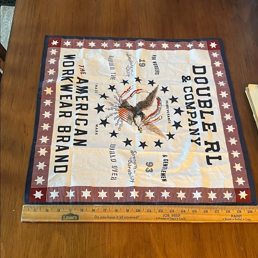 Double RL RRL Ralph Lauren Bandanna Scarf Union Workers Eagle American Workwear